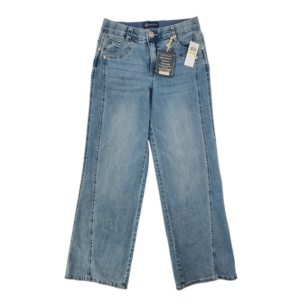 Democracy Ab Technology Women's High Rise Everyday Jeans 4 Wide Leg Minimalist